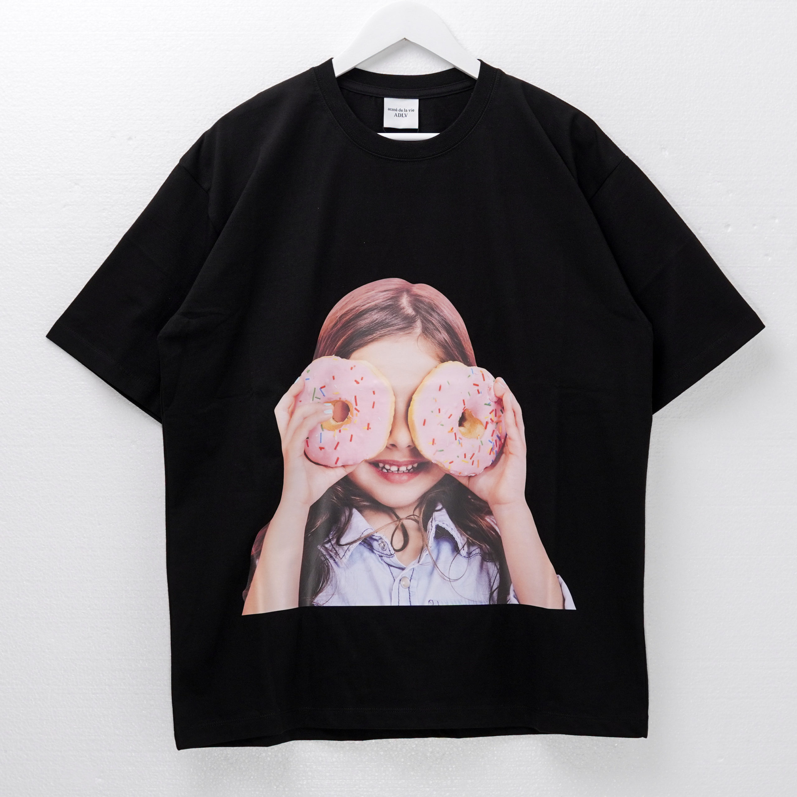 Kaos ADLV Acme De La Vie GIRL DONUT PINK BLACK 100% ORIGINAL ...