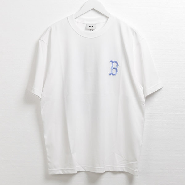 Kaos MLB B BACK TEXT FONT BLOCKED BLUE WHITE Tshirt 100% ORIGINAL -  HYPESNEAKER.ID