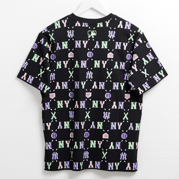 Kaos MLB LIKE NY PURPLE BLACK CROP TOP Tshirt 100% ORIGINAL - HYPESNEAKER.ID