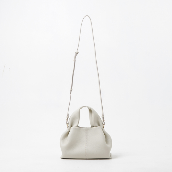 Tas POLENE NUMERO UNO TEXTURED LEATHER TAUPE GREY SHOULDER BAG 100%  ORIGINAL - HYPESNEAKER.ID