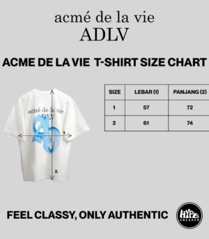 SIZE CHART ADLV TSHIRT