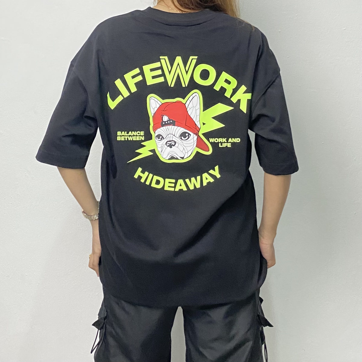 LIFE WORK BLACK TSHIRT