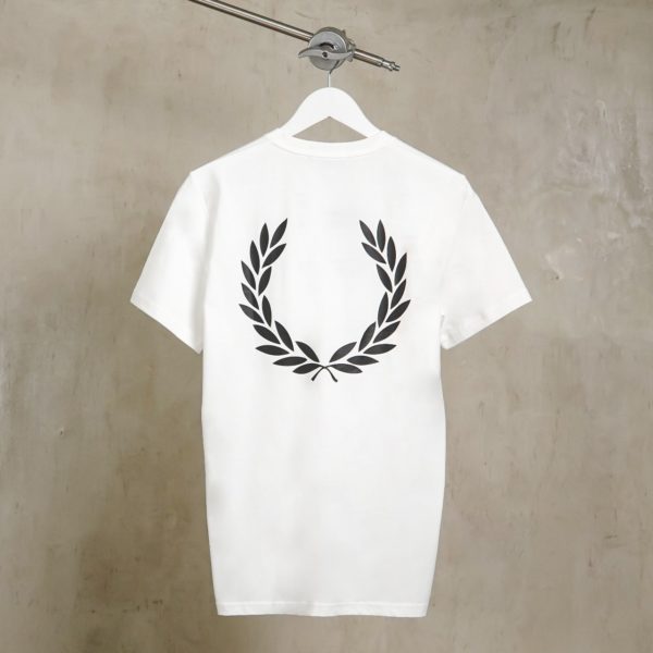 FRED PERRY WHITE TSHRIT