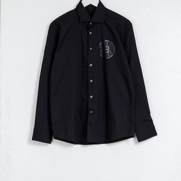 BALMAIN BLACK LONG SHIRT