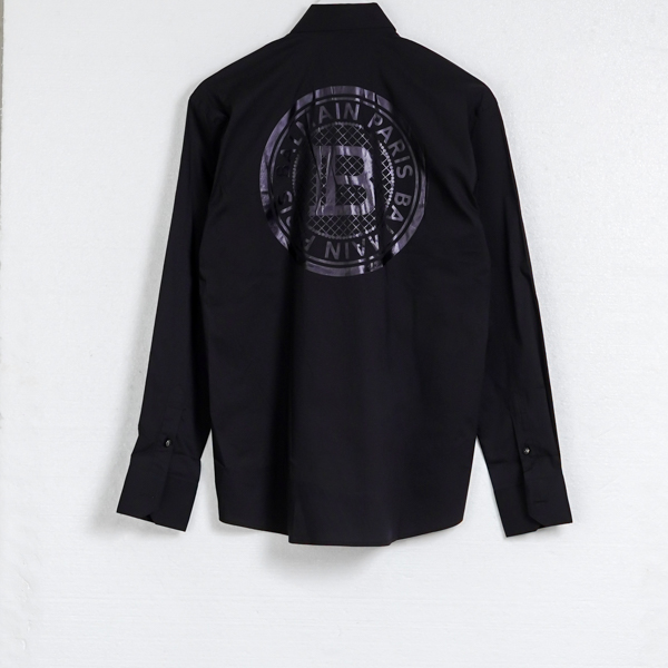 BALMAIN BLACK LONG SHIRT