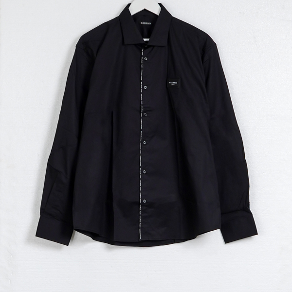 BALMAIN BLACK LONG SHIRT