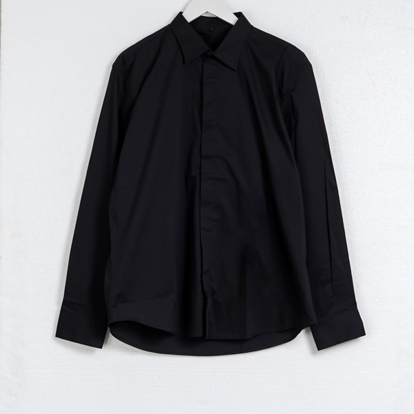 BALMAIN BLACK LONG SHIRT