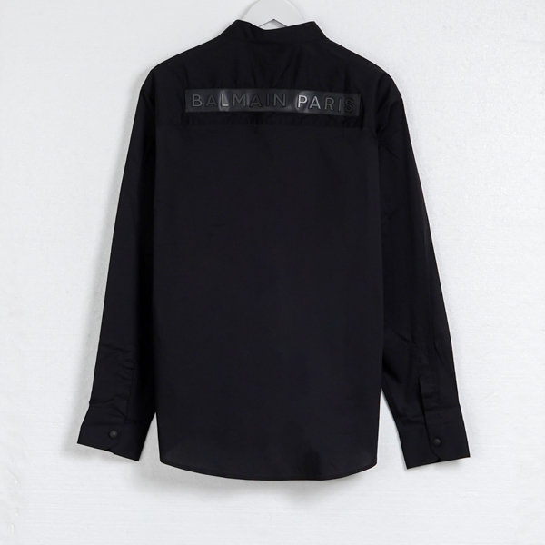 BALMAIN BLACK LONG SHIRT