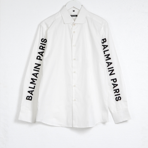 BALMAIN WHITE LONG SHIRT