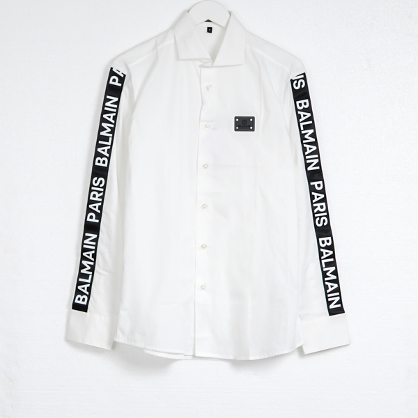 BALMAIN WHITE LONG SHIRT