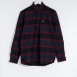 FRED PERRY BLUE RED LONG SHIRT