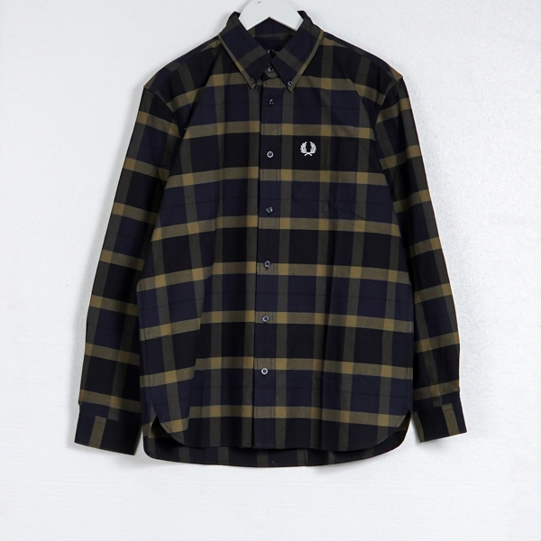 FRED PERRY GREEN LONG SHIRT