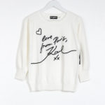 KARL LAGERFELD WHITE SWEATER