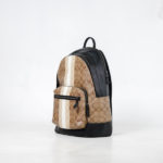 COACH BEIGE STRIPE WHITE BACKPACK