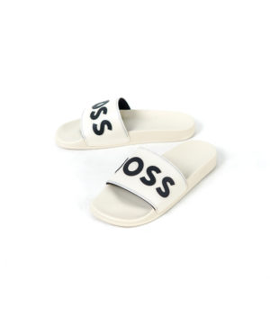 HUGO BOSS WHITE SLIDE