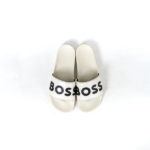 HUGO BOSS WHITE SLIDE