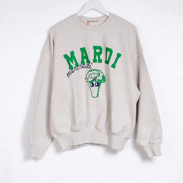 MARDI GREEN OATMEAL SWEATSHIRT