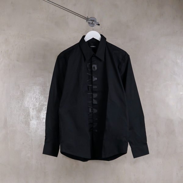 BALMAIN BLACK LONG SHIRT