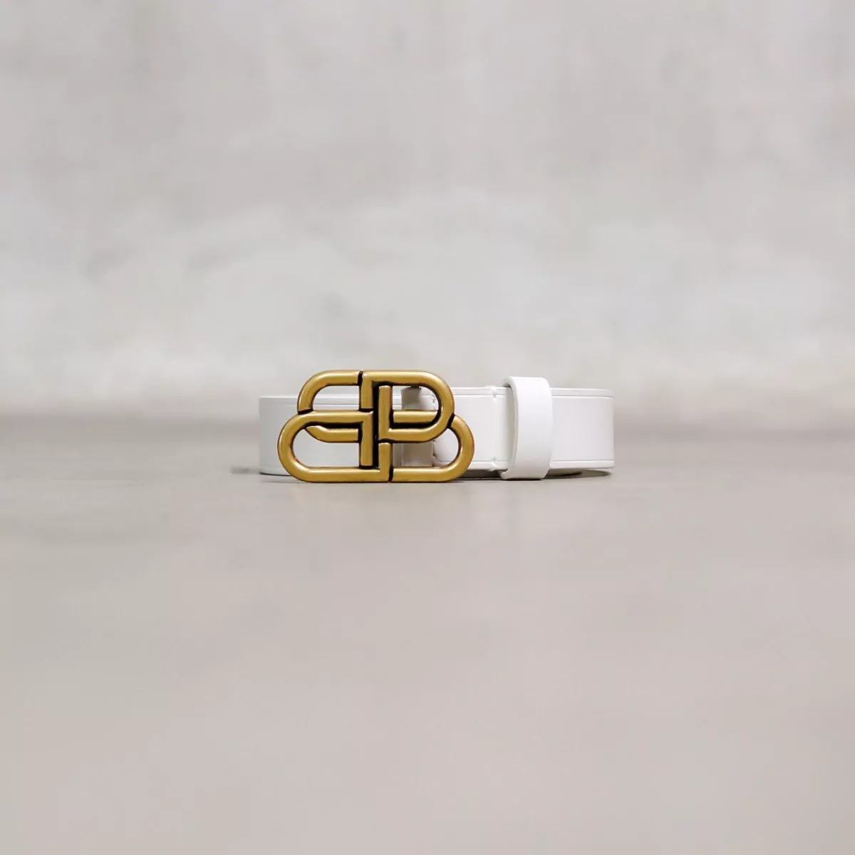 BALENCiAGA GOLD WHITE BELT