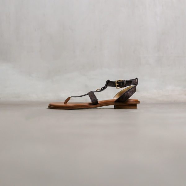 MICHAEL KORS BROWN CAMEL SANDAL