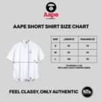 AAPE SIZE CHART SHIRT