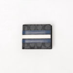 COACH BLACK WHITE NAVY WALLET