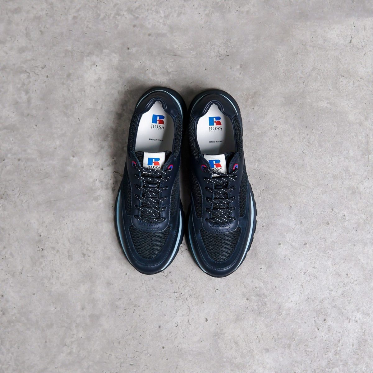 HUGO BOSS NAVY SEPATU