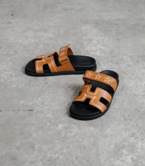 HERMES TAN SANDAL