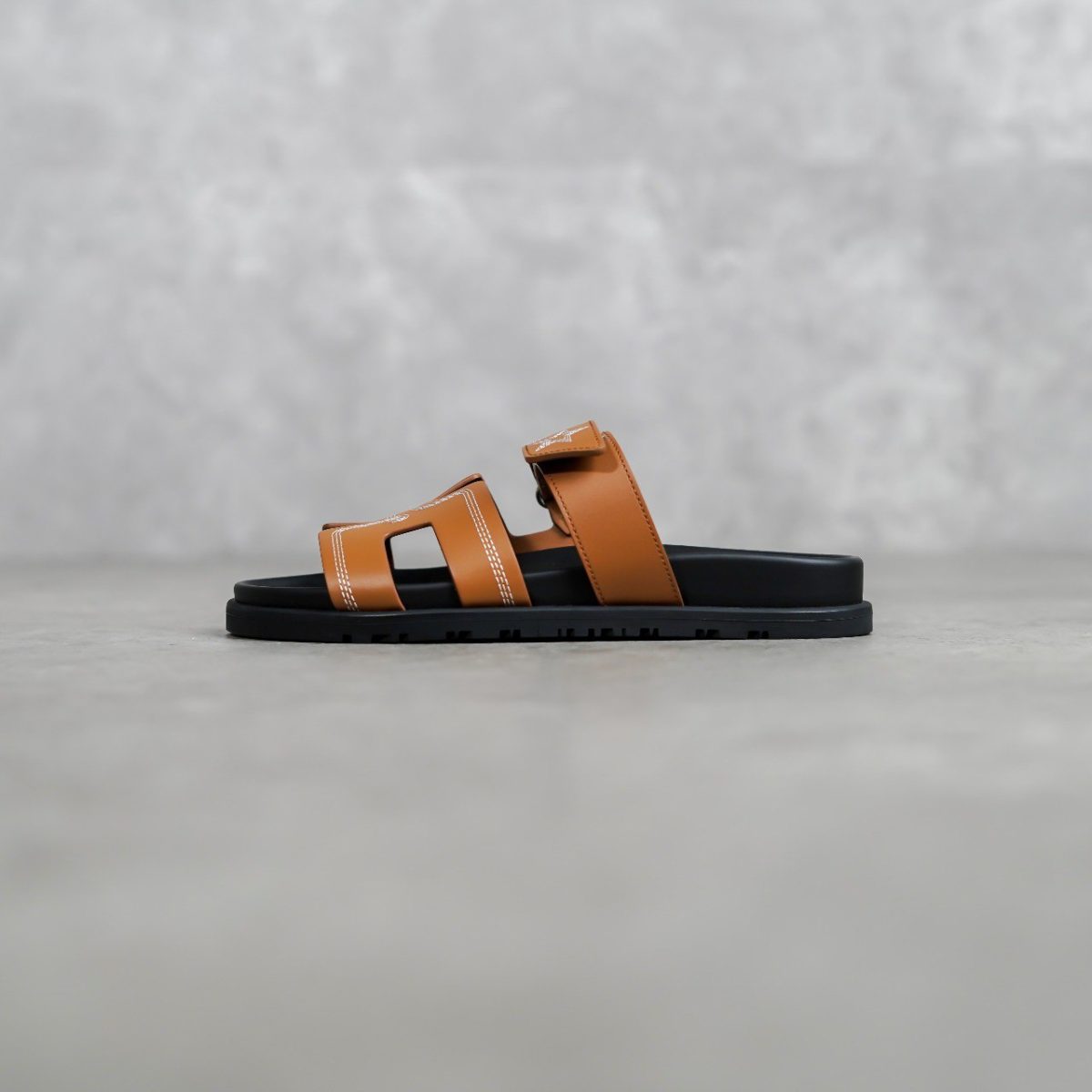 HERMES TAN SANDAL