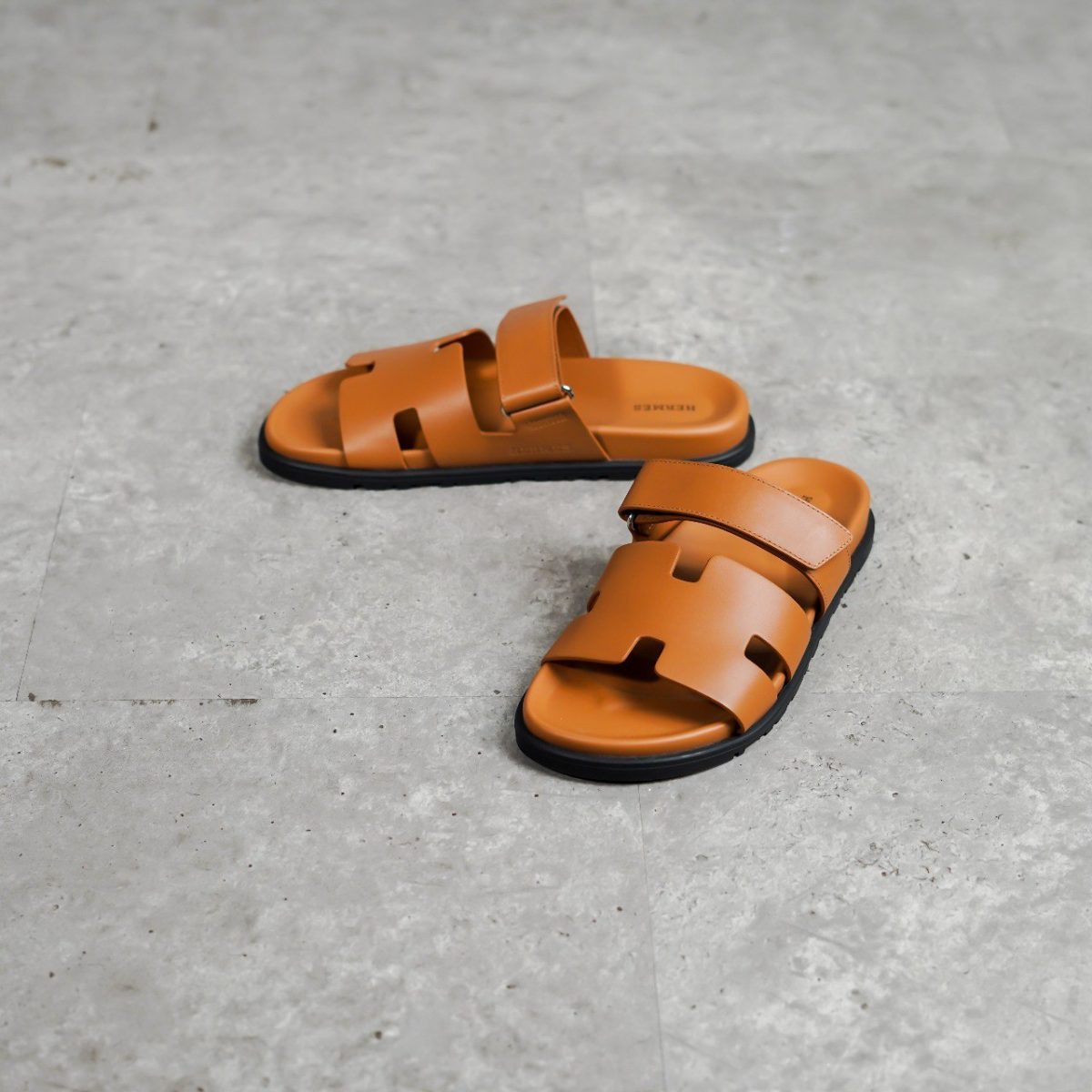 HERMES TAN SANDAL