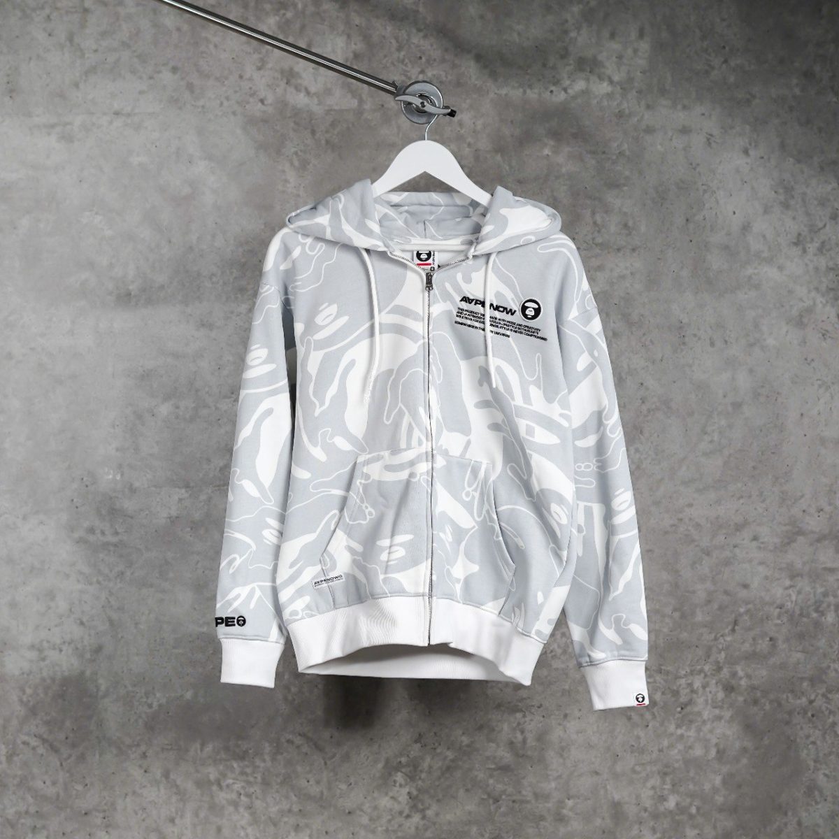 AAPE WHITE HOODIE