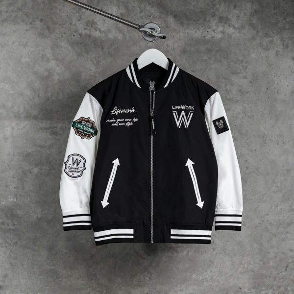 LIFE WORK BLACK WHITE JACKET