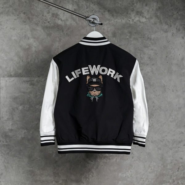 LIFE WORK BLACK WHITE JACKET