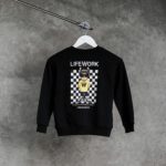 LIFE WORK BLACK SWEATER