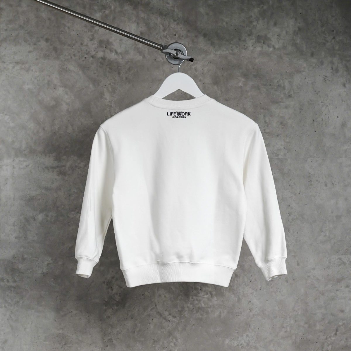 LIFE WORK WHITE SWEATER