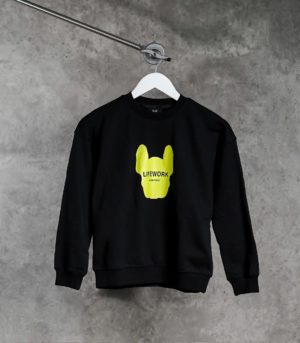 LIFE WORK BLACK NEON SWEATER