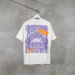 CALM MIND WHITE PURPLE TSHIRT