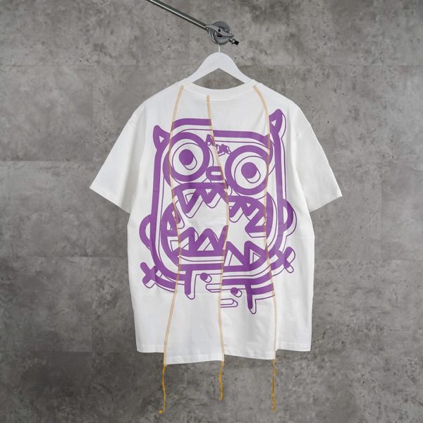 CALM MIND WHITE PURPLE TSHIRT