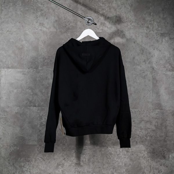 ESSENTIALS BLACK HOODIE