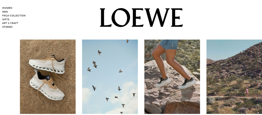 kolaborasi brand loewe dan on cloud