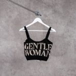 GENTLE WOMAN BLACK TANK TOP