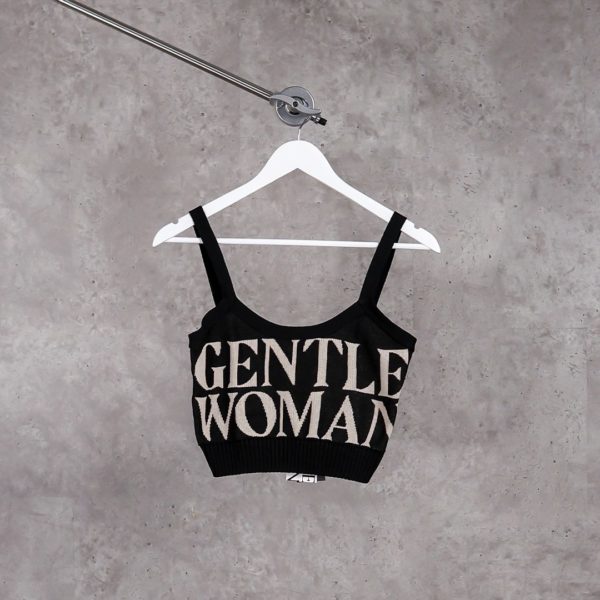 GENTLE WOMAN BLACK TANK TOP