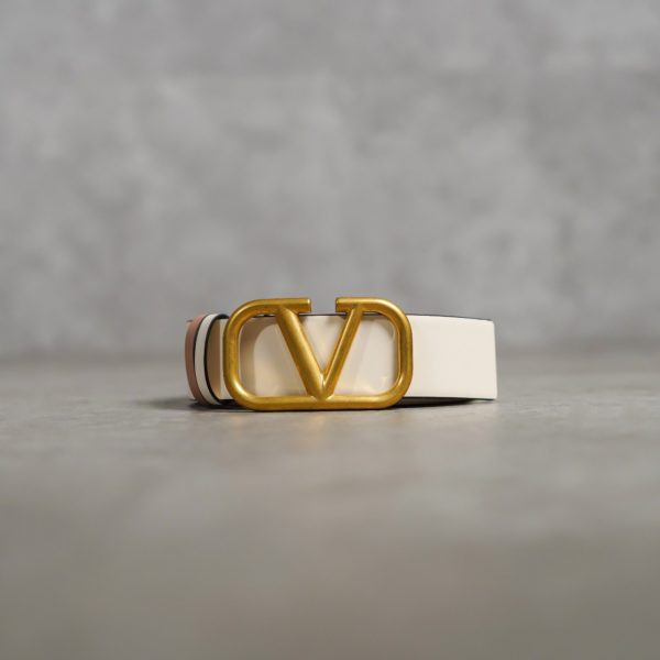 VALENTINO NUDE WHITE BELT