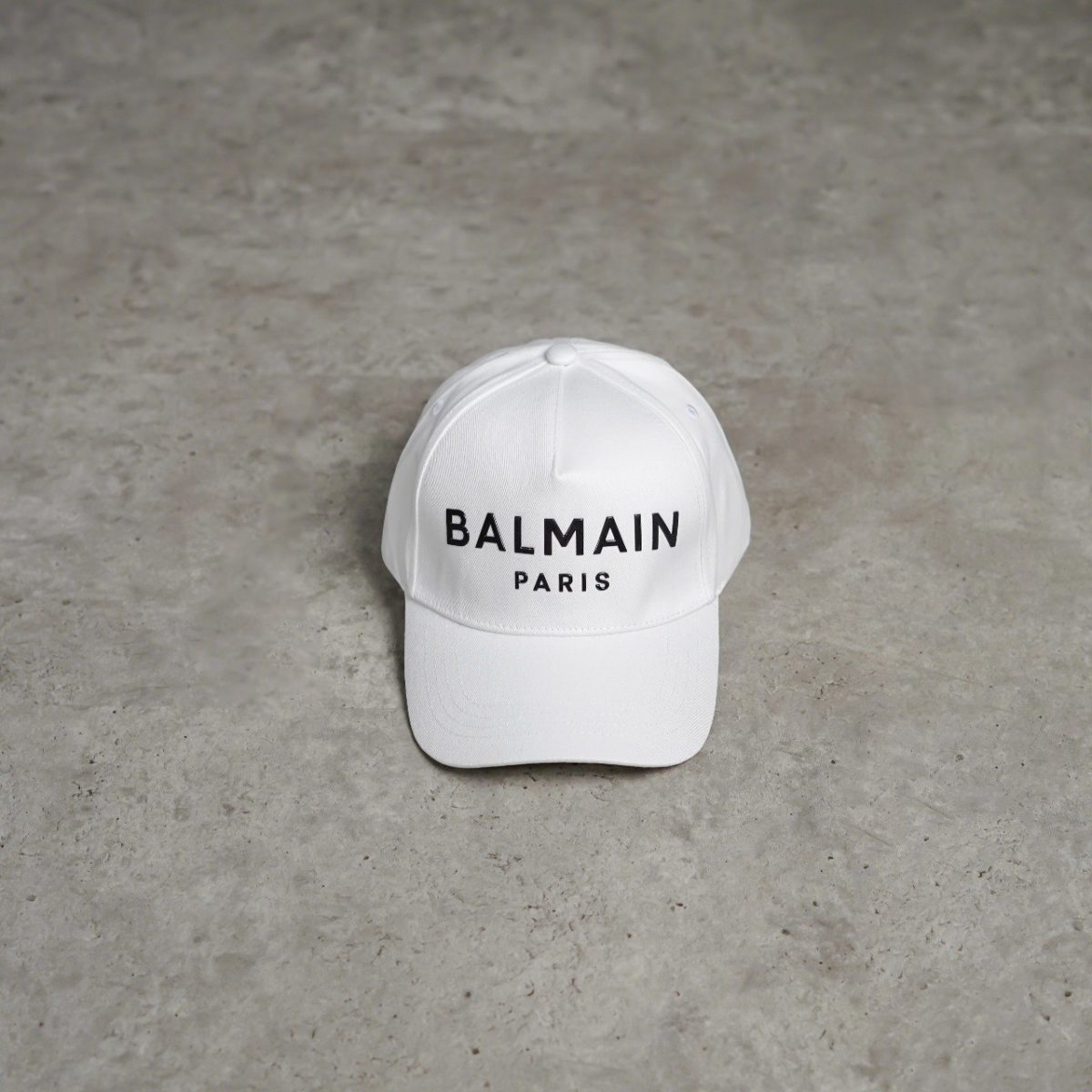 balmain white cap