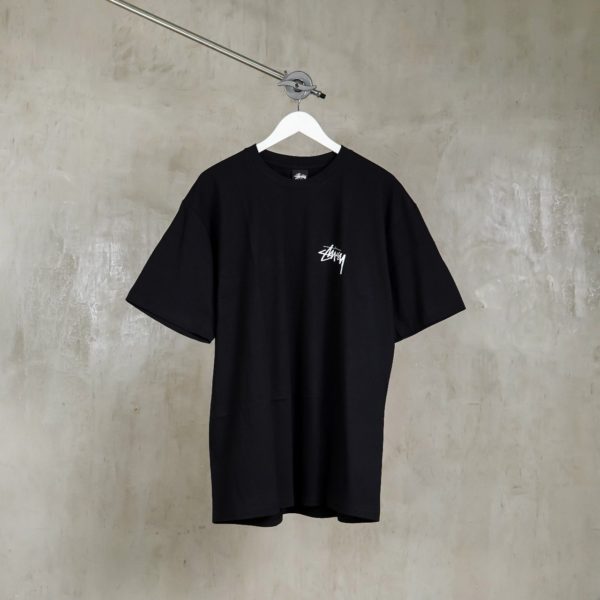 STUSSY BLACK ORANGE TSHIRT