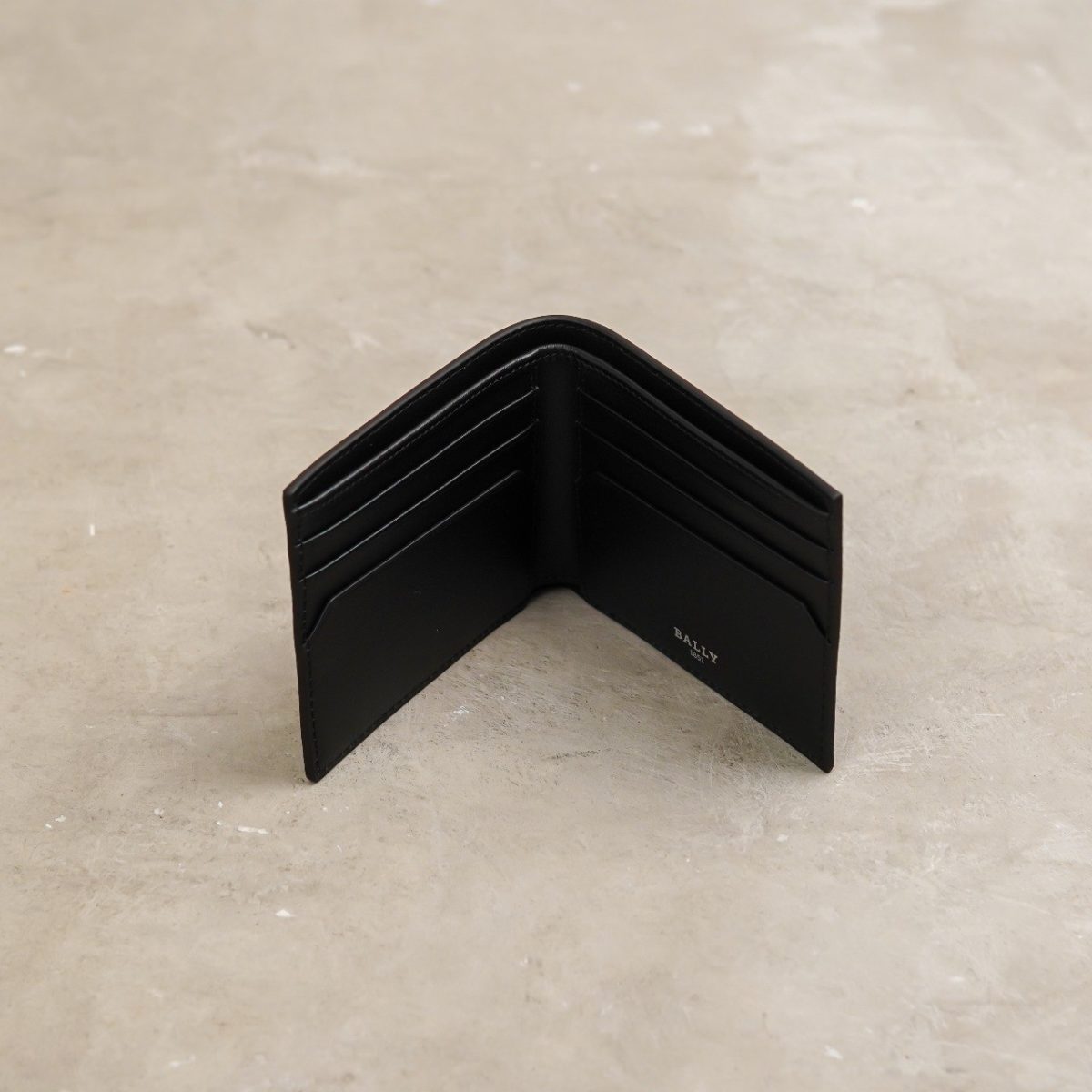 bally black wallet