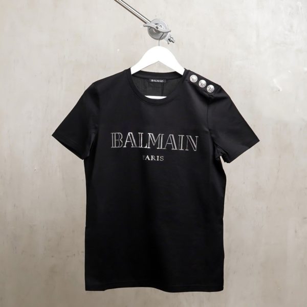 BALMAIN BLACK TSHIRT