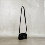 COACH SILVER BLACK SHOULDER BAG