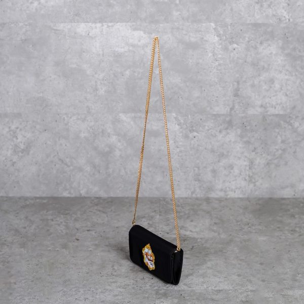 MOSCHINO BLACK SHOULDER BAG