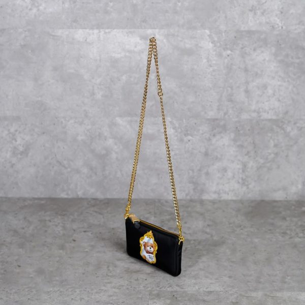 MOSCHINO BLACK SHOULDER BAG